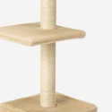 Cat scratching post in plush and sisal with 2 platforms and 1 cave 95 cm Pixiebob Price