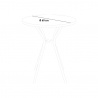 Round Table Set with 2 Steel Chairs, Modern Design for Garden or Bistro Discounts