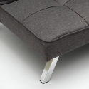 Sofa Bed 2 Seats in Fabric Modern Design Gemma Catalog