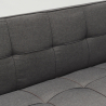 Sofa Bed 2 Seats in Fabric Modern Design Gemma Discounts
