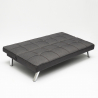 Sofa Bed 2 Seats in Fabric Modern Design Gemma Sale