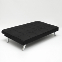 Sofa Bed 2 Seats in Fabric Modern Design Gemma 