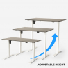 Height adjustable electric design desk for office and studio Standwalk 120x60 Characteristics