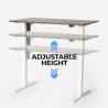 Height adjustable electric design desk for office and studio Standwalk 120x60 Model