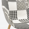 Nordic patchwork design armchair living room kitchen studio Finch 