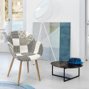 Nordic patchwork design armchair living room kitchen studio Finch Price