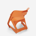 Stackable plastic chair with modern design for bars, parties and public events Nest Measures