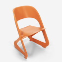 Stackable plastic chair with modern design for bars, parties and public events Nest Characteristics