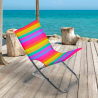 Multicoloured portable folding beach chair Rodeo Rainbow On Sale