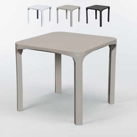 Lot 14 Square Garden Tables in Polyrattan 80x80 special offer.
