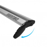 Universal Car Roof Bars for Flush/Raised Rails Menabò Leopard L Silver Discounts