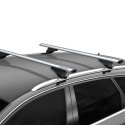 Universal Car Roof Bars for Flush/Raised Rails Menabò Leopard L Silver Sale