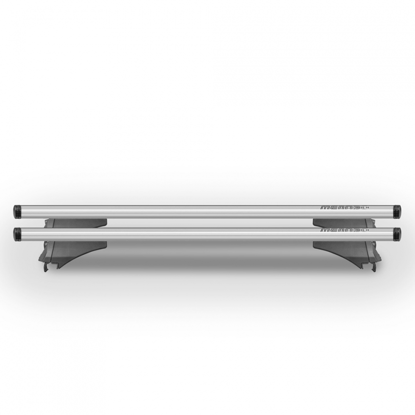 Universal Car Roof Bars for Flush/Raised Rails Menabò Leopard L Silver Promotion
