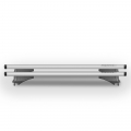 Universal Car Roof Bars for Flush/Raised Rails Menabò Leopard L Silver Promotion