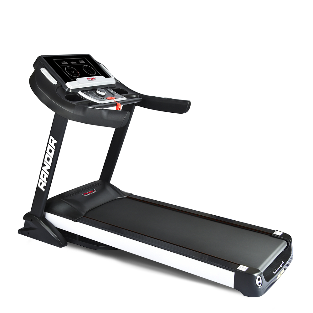 Professional foldable electric treadmill cushioned inclination bluetooth Randor