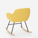 Rocking chair modern design patchwork fabric Woodpecker 