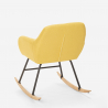Rocking chair modern design patchwork fabric Woodpecker 