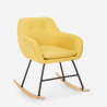 Rocking chair modern design patchwork fabric Woodpecker Cheap
