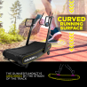 Curved magnetic fitness treadmill 3 levels of resistance Evilseed L Offers