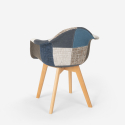 Nordic design patchwork armchair living room kitchen studio Herion 