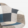 Nordic design patchwork armchair living room kitchen studio Herion 