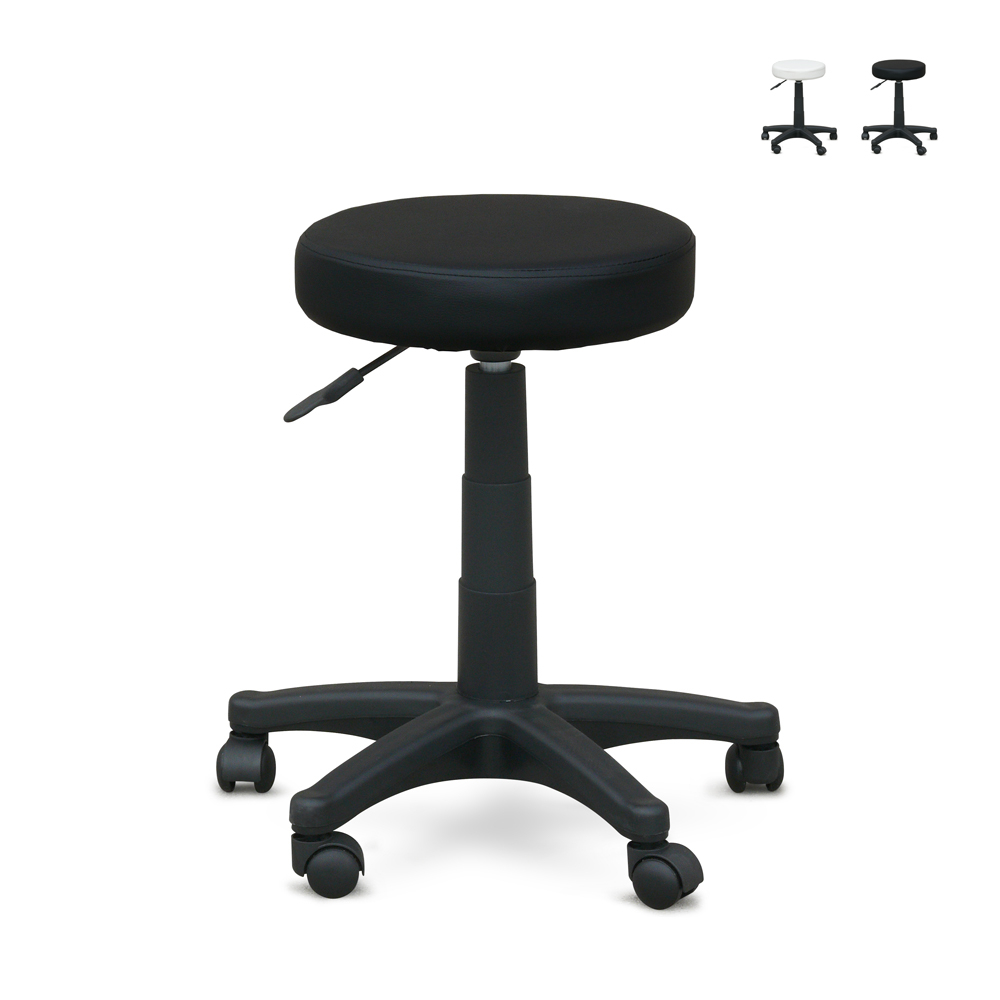 Professional Wheeled Stool Adjustable Height Massage and Therapists Speedy