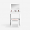 Space-saving make-up station makeup cabinet mirror stool Olivia Offers