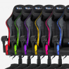 Gaming chair LED RGB ergonomic office lumbar cushion headrest The Horde Characteristics