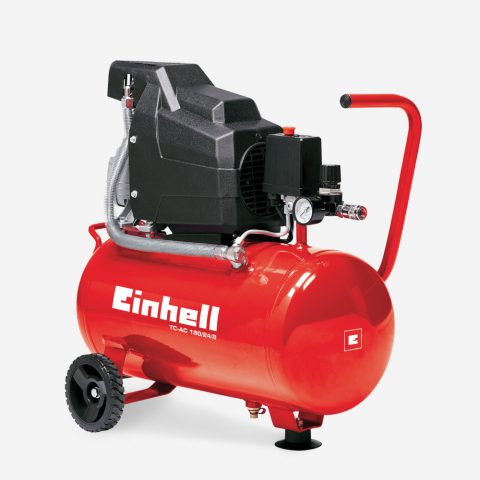 Portable electric air compressor 8 bar 24 litres 1500W 2HP oil Einhell Promotion