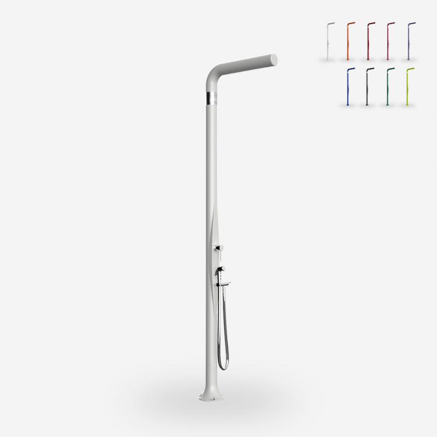 Modern design outdoor shower with mixer and foot wash Arkema Design Funny Yang T245 Promotion