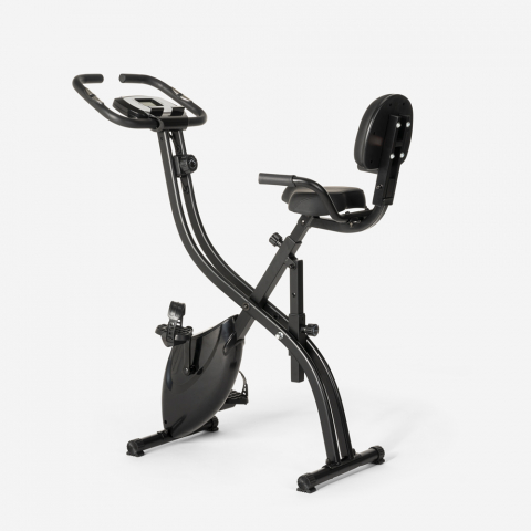 Room-saving folding exercise bike 2in1 fitness backrest sensors Conseres Promotion