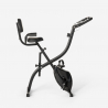 Room-saving folding exercise bike 2in1 fitness backrest sensors Conseres Offers