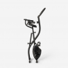 Room-saving folding exercise bike 2in1 fitness backrest sensors Conseres Model