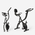 Room-saving folding exercise bike 2in1 fitness backrest sensors Conseres Characteristics
