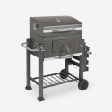 BBQ T-Bone charcoal barbecue with wheels, table and coals collector Sale