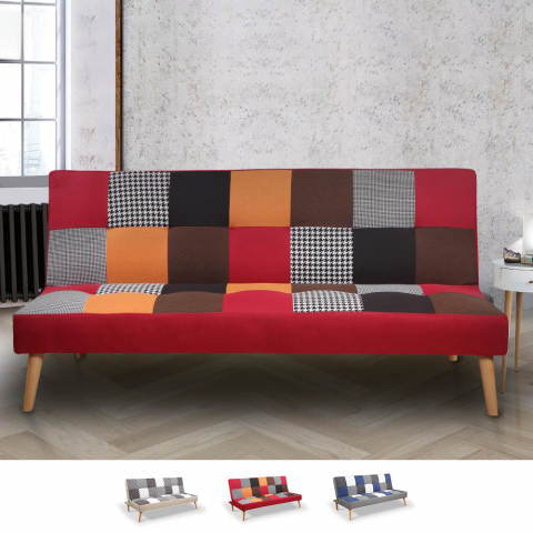 3 seater patchwork living room sofa bed clic clac modern design Kolorama Promotion