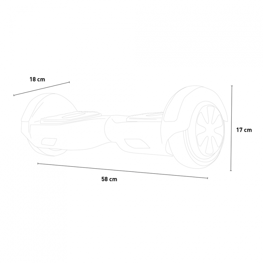 Go Smart Hoverboard electric wheels 6.5 inch motor 350W self-balancing ...