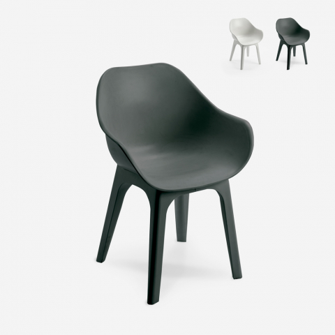 Modern polypropylene chair for kitchen restaurant outdoor bar Progarden Ghibli Promotion