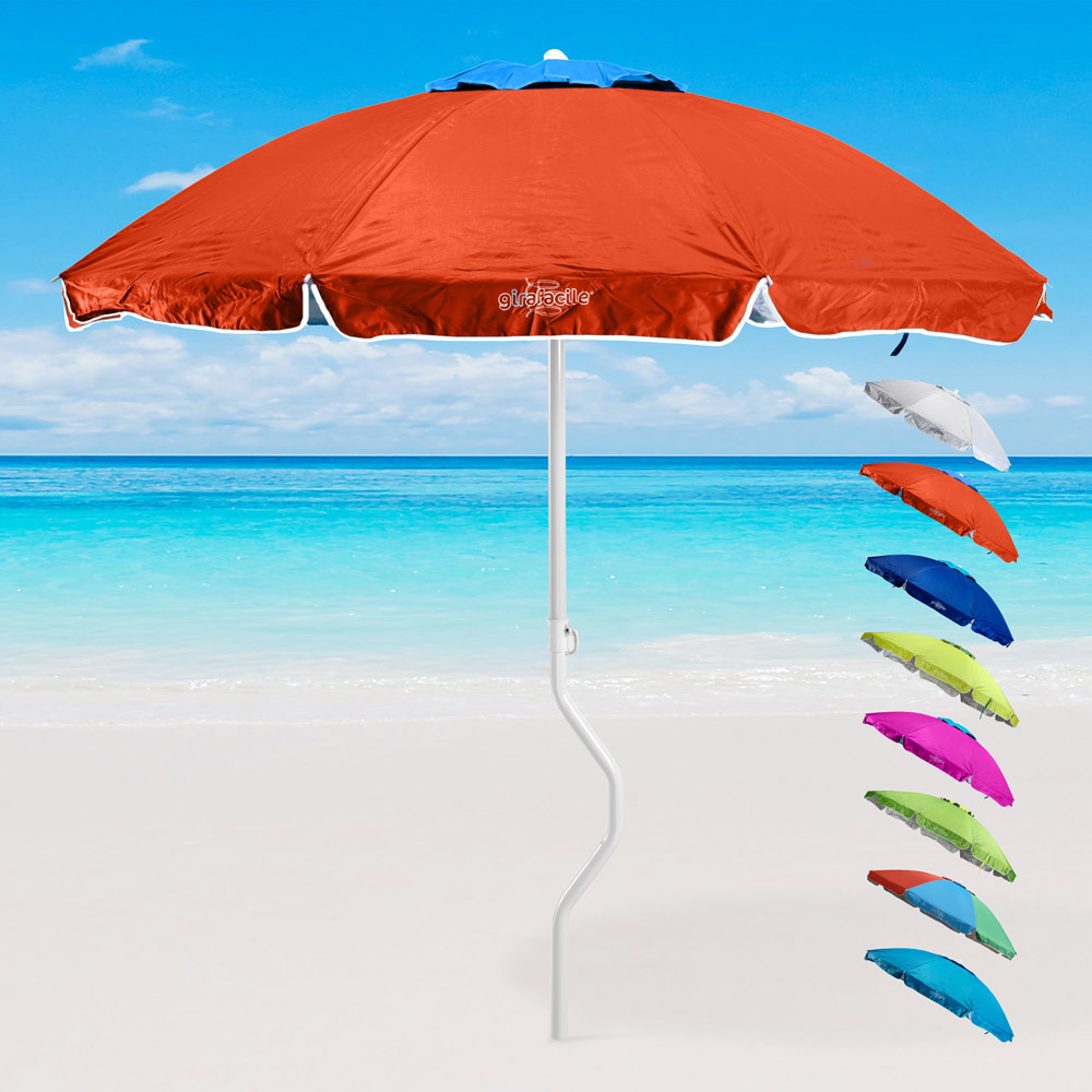Ermes GiraFacile® Patented Vented Beach Umbrella With UPF 158+ Uv Protection