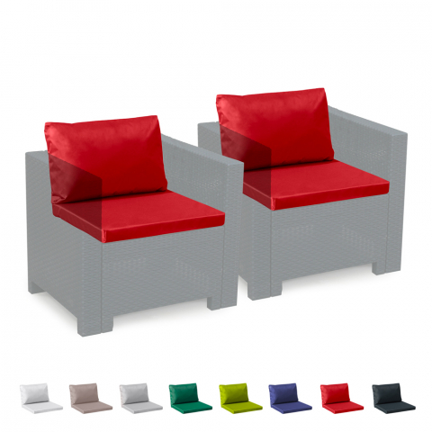Set Of 2 Seat & Back Cushions For Both Indoor And Outdoor Furniture Promotion