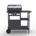 Barbecue BBQ gas stainless steel 2 burners rack grill Bagnét Verd De Offers