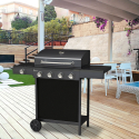 BBQ stainless steel gas barbecue 4+1 burners shelves Chimichurri Fr On Sale