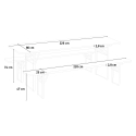 Brewery set 2 benches table 220x80 cm foldable garden festivals Oletan Choice Of