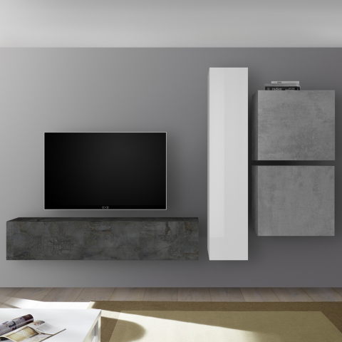 Modern design modular living room TV wall system Infinity 79