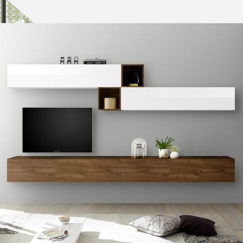 Modular wall system living room TV stand modern design Infinity 101