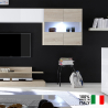 Modern living room TV stand wall in glossy white wood Nice Offers