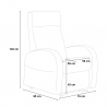 Relax armchair lift system adjustable headrest 2 motors roller system Matilde 