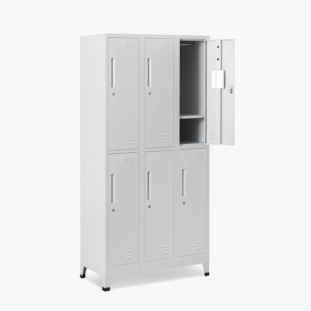 Lockers with 6 compartments 90x45 H180 with locks Etna Light