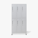 Lockers with 6 compartments 90x45 H180 with locks Etna Light Offers