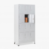 Metal locker with 12 compartments for dressing room 90x45 H190 with lock Krakatoa Light Offers